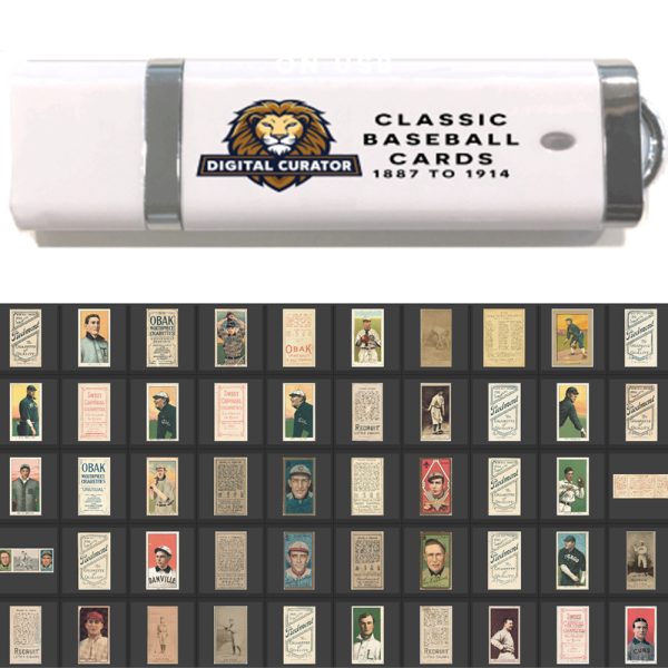 2,100+ Vintage Baseball Cards 1887-1914 - Digital Collection on USB - Named & Organized! FREE U.S. SHIPPING