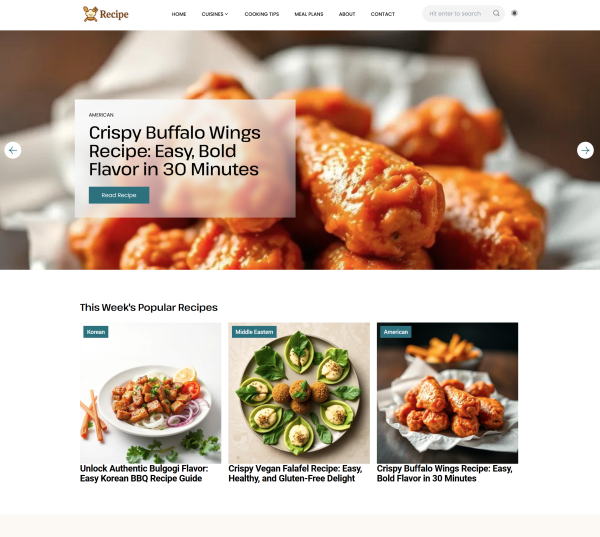 AI-Powered Recipe Website For Sale – Earn Passive Income!