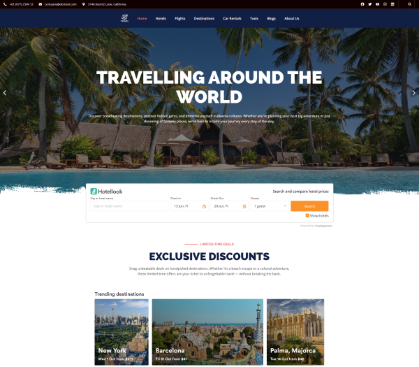 Travel Affiliate Website AI-Powered  – Earn Passive Income!
