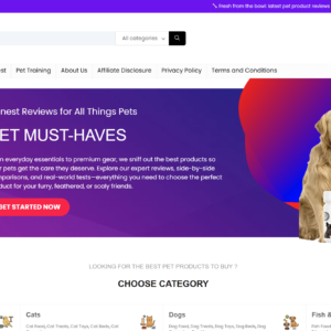 Pet Affiliate Website AI-Powered  – Earn Passive Income!