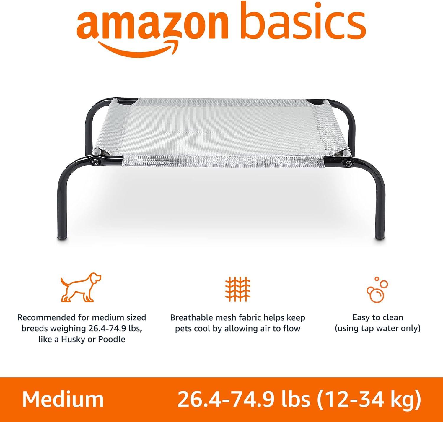 Cooling comfort for Our Pups: Amazon Basics Elevated Dog Bed