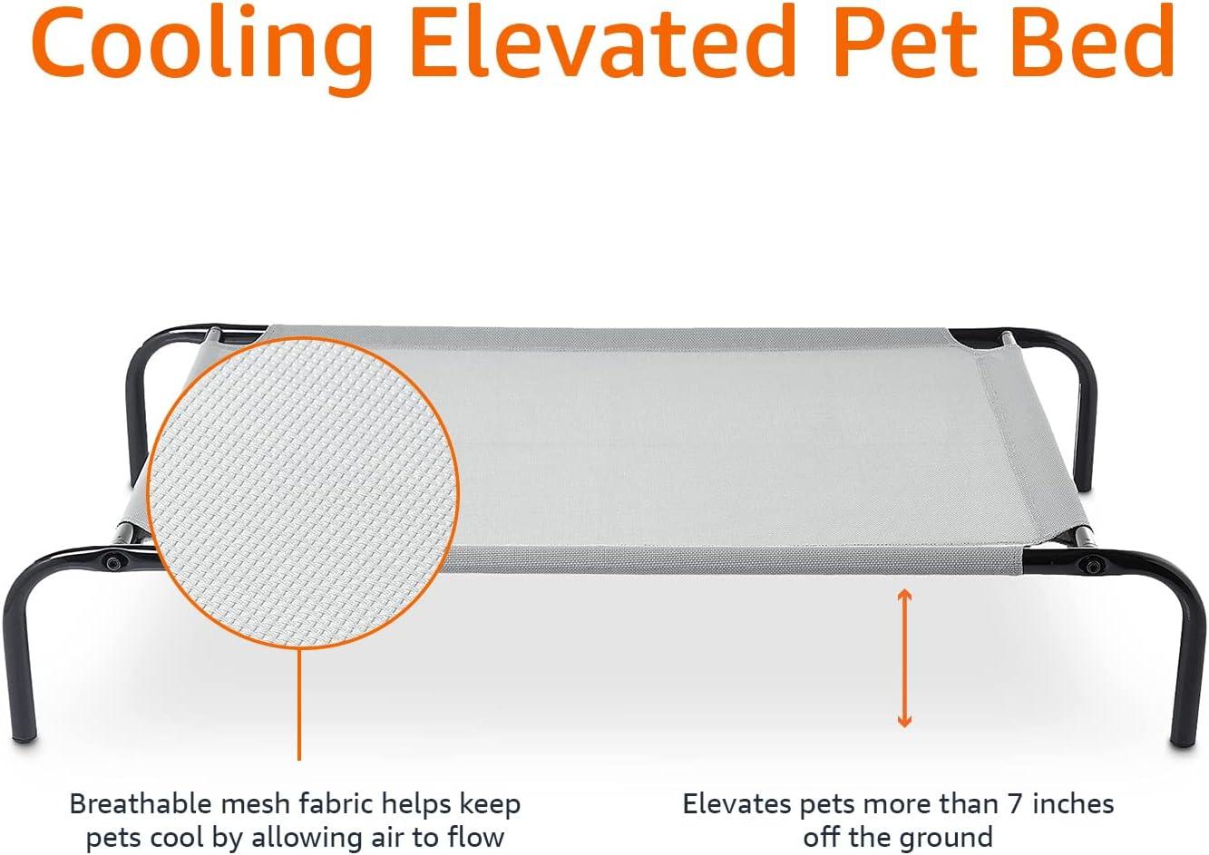 Cooling ⁢Comfort for Our Pups: amazon Basics Elevated ‌Dog Bed