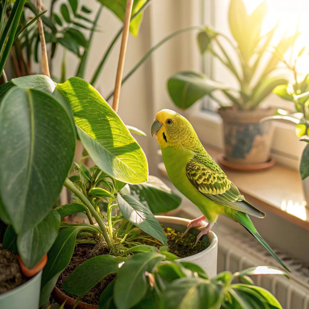 1) Budgerigar - often referred to as 'budgies,' these small, lively parrots are perfect for families. With their bright colors and playful personalities, they make delightful companions and love to interact with their human friends
